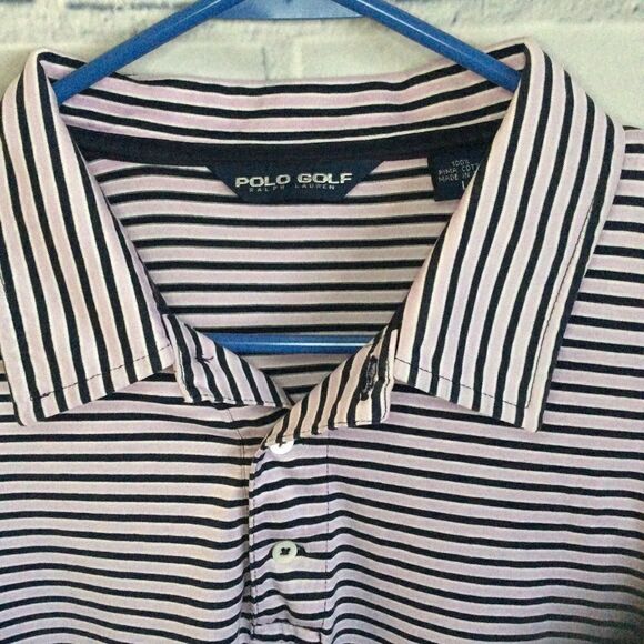 Ralph Lauren Golf Polo Large light Purple Navy - Picture 5 of 5